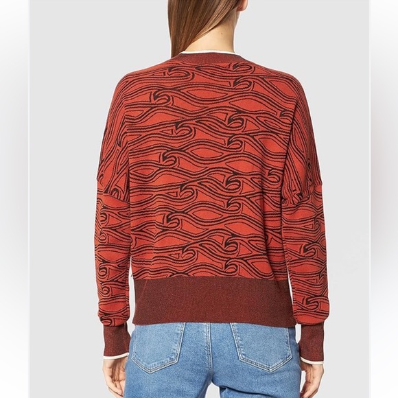 Scotch and Soda Anthropologie Rust Flame Sweater XS New Without Tags - Picture 14 of 16